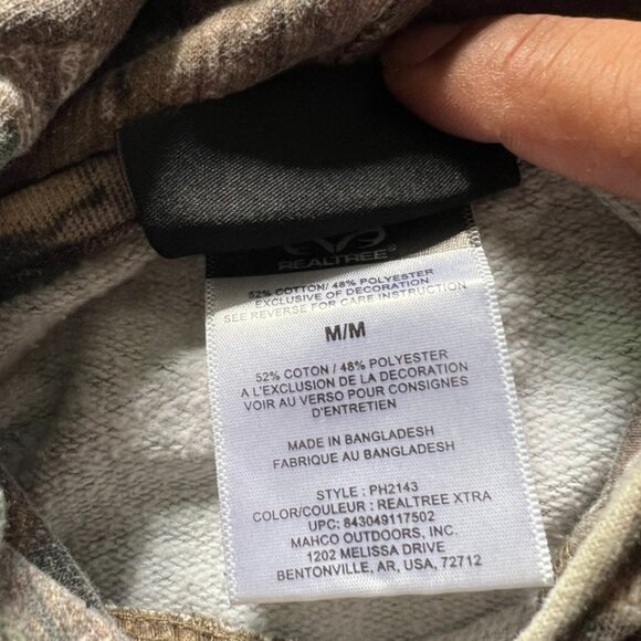 realtree camo hoodie Men’s Medium Pullover Outdoor Hunting Camping Hiking Sweats - Picture 4 of 6